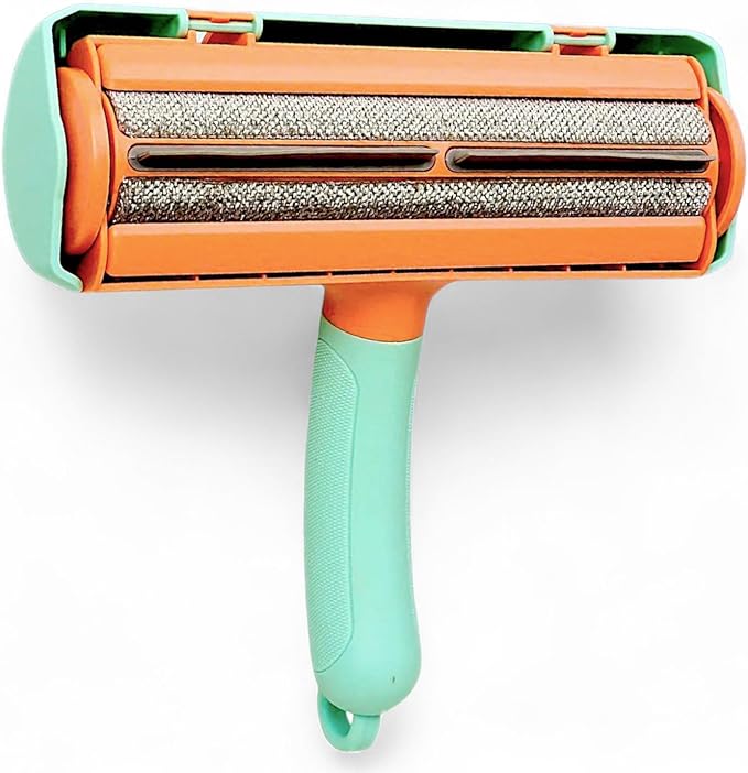 Tomby Reusable Pet Hair Remover Roller for Dog & Cat Hair, Lint Roller for Furniture, Couch, Carpet, Car, Rugs & Bedding, No Sticky Sheets, Easy Cleaning, Portable