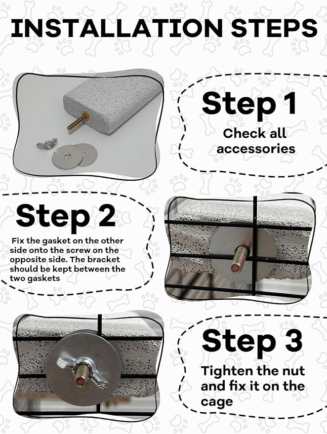 Chinchilla Lava Ledges Rat Climbing Platform 2 Pack Pumice Ledge Shelf Pet Chewing Grinding Toys Small Animals Cage Accessories for Totoro Squirrel Guinea Pig Hamster Gray