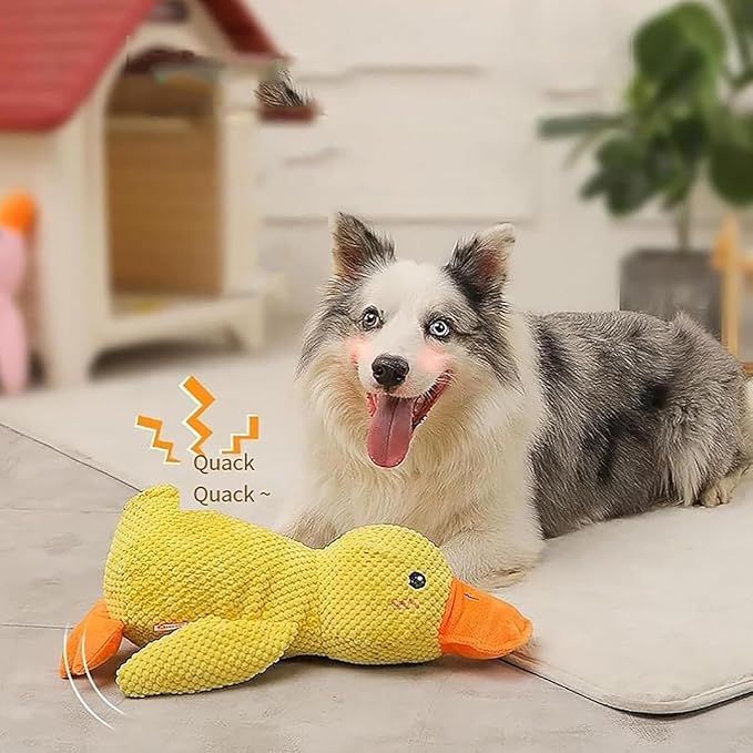 Calming Duck Dog Toy,Emotional Support Duck for Dogs (Pink 9 * 8in)