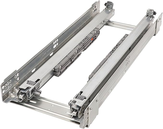 Rev-A-Shelf 5" Pullout Storage Organizer for Base Kitchen/Bathroom Cabinets, Spice Rack/Pantry Shelves with Soft-Close Slides, Wood, 448-BDDSC-5C