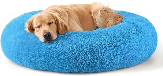 Dog Beds Large Sized Dog and Cats, 32in Pet Beds for Large Pet, Washable Indestructible Extra Large Dog Bed (Light Blue)