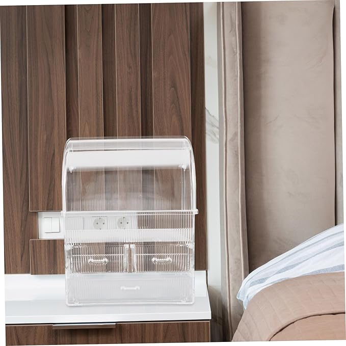 Happyyami Makeup Organizer Large Acrylic Storage Box Desktop Cosmetic Organizer Drawer Storage