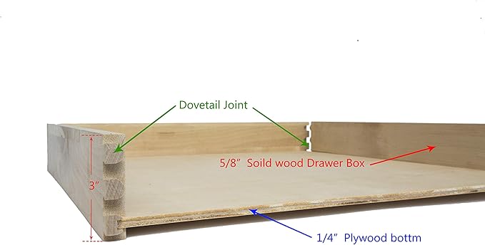 COUVER DIY Non-Assembled Birch Wood, Pull-Out Cabinet Organizers, Under Sink Organizers for Bathroom & Kitchen, Cabinet Slide-Out Organizers and Storage, Soft Closed Rail, 27 inch
