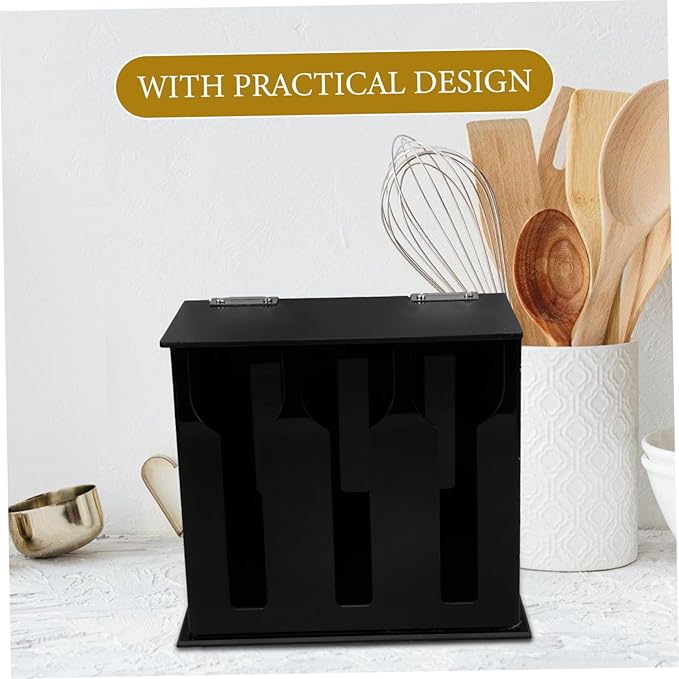 1pc Acrylic Utensil Holder Spoon Dispenser Kitchen Organizers and Storage for Cooking Utensils