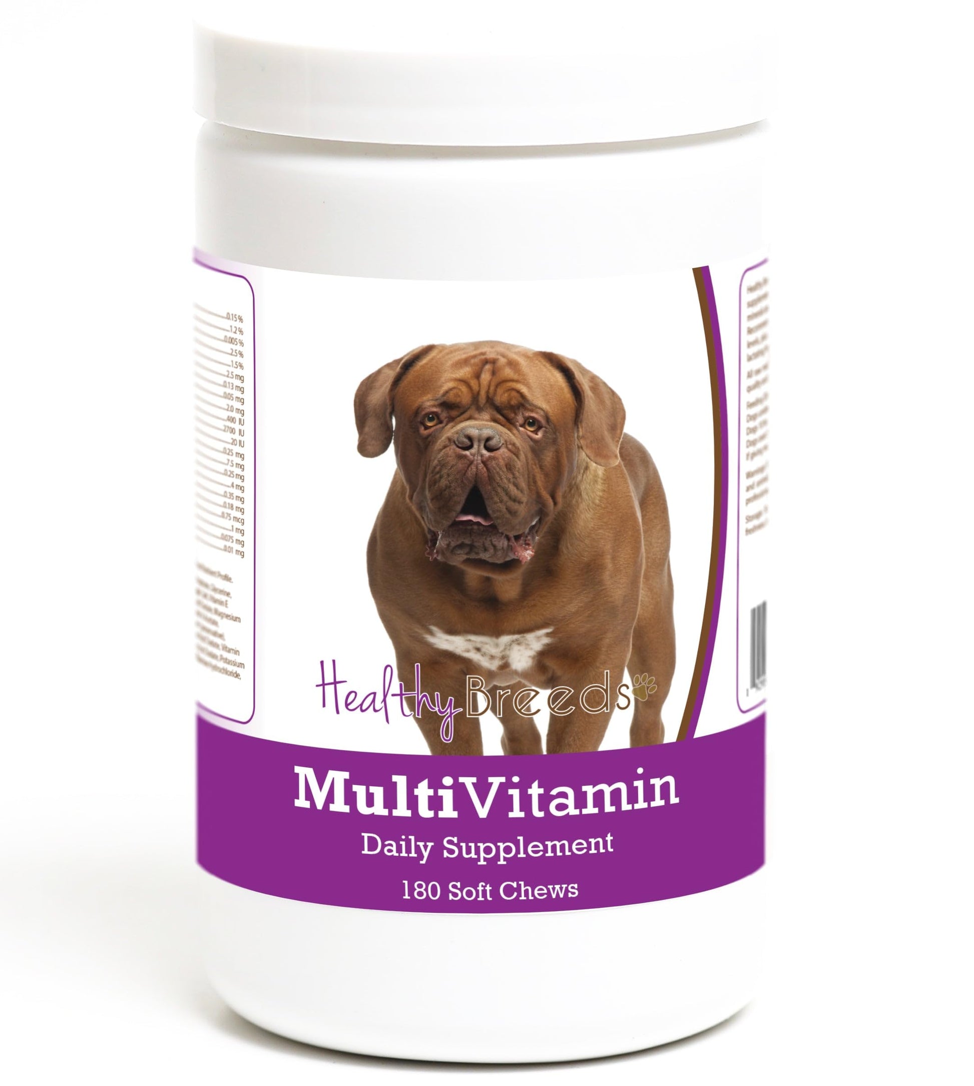 Healthy Breeds Dogue de Bordeaux Multivitamin Soft Chew for Dogs 180 Count