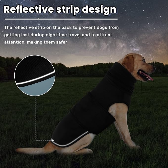 IDOMIK Dog Anxiety Calming Hoodie,Breathable Dog Anxiety Jacket Vest Coat for Thunderstorms,Fireworks,Vet Visits,Separation,Adjustable Pet Hoodies for Noise Block&Ear Protection Recovery,Black,XS