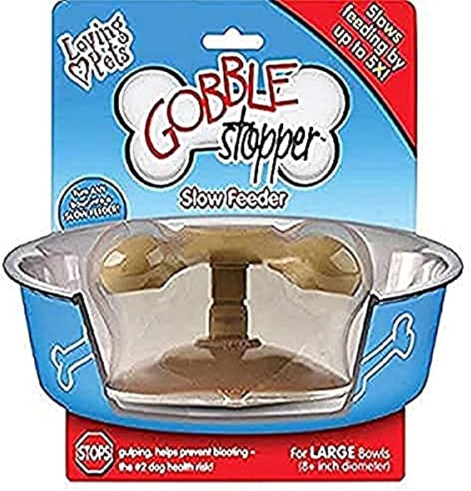 Loving Pets Gobble Stopper Slow Feeder Large, Brown (7311)