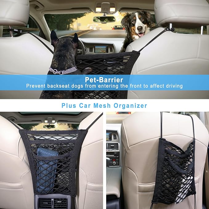 Deluxe Dog Seat Cover for Front Seat-More Durable Waterproof Front Seat Protector, High Heat Resistant and Nonslip Front Seat Cover for Dogs Kids, Universal Size