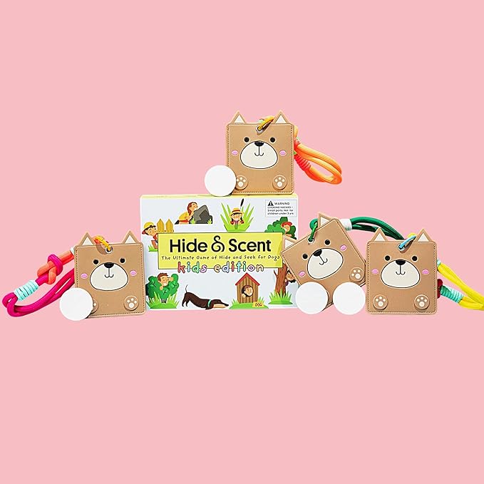 Hide&Scent Grab-and-Go Scent Game Kit for Dogs - Interactive Dog Toys for Boredom - Nosework Dog Toy - Rainy Day Indoor Play (Bella)