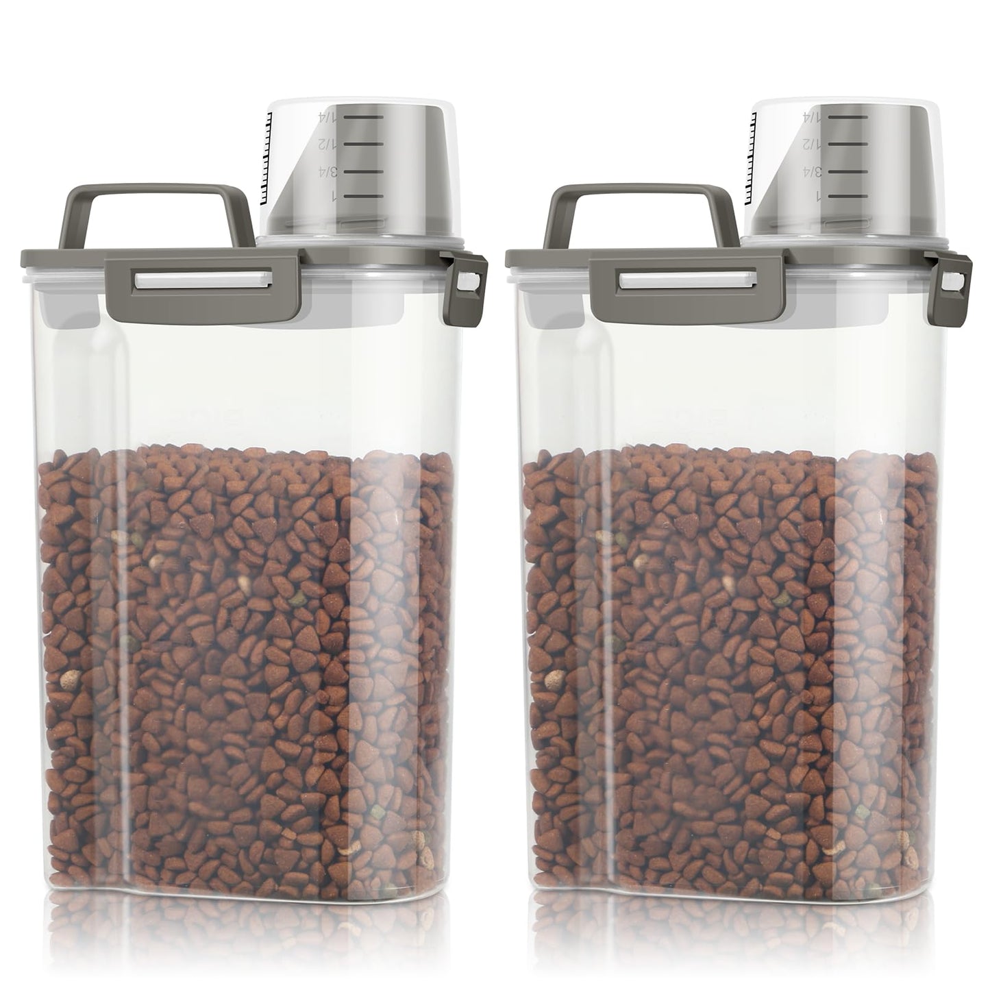 TBMax Small Dog Cat Food Storage Containers 2 Pack, | Travel Essential - Image 1