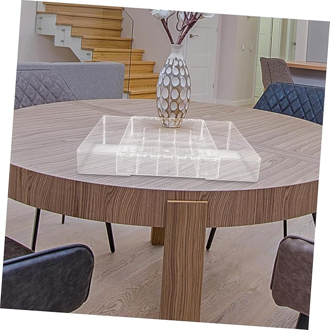 Cabilock Expandable Cutlery Tray Acrylic Silverware Organizer Lid Drawer Dividers for Kitchen Silverware Organizer Box