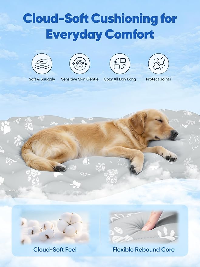 Rywell Super-Absorbent Cooling Mat for Dogs 24"x18" Arc-Chill 3.0 & Color-Changing Dog Cooling Mat, Stay Cool & Dry, Washable, Non-Slip Pet Bed Mat for Floors, Sofas, Kennels