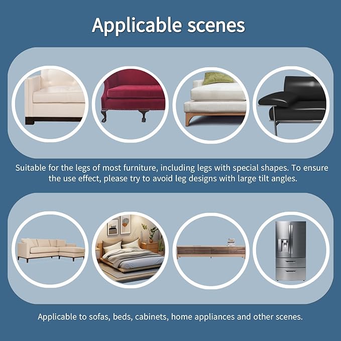 Under Couch Blocker, 394 x 2.75 Inches Under Bed Blocker for Pets - Prevent Lost Toys for Under Furniture with 10 Zip Ties, Couch Accessories (White)