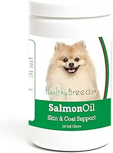 Healthy Breeds Pomeranian Salmon Oil Soft Chews 120 Count