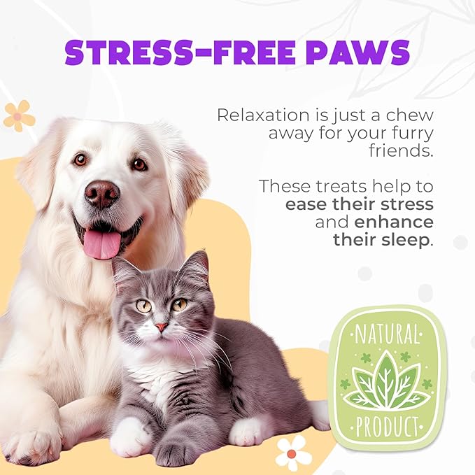 Hemp Calming Chews for Dogs - 150 pcs - for Stress, Travel, Check-ups, Barking, or Grooming - Anxiety Relief with Melatonin - Chicken Flavored Calming Treats
