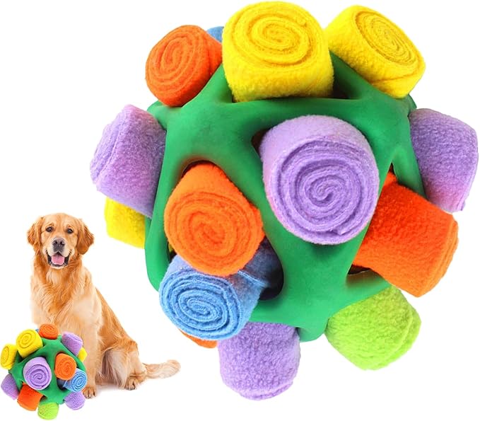 awakentti Puppy Chew Toys, Dog Treat Dispenser Toy, Pet Anxiety Relief and Calming Aid, Puppy Teething Toys for Small Medium Dogs (B)