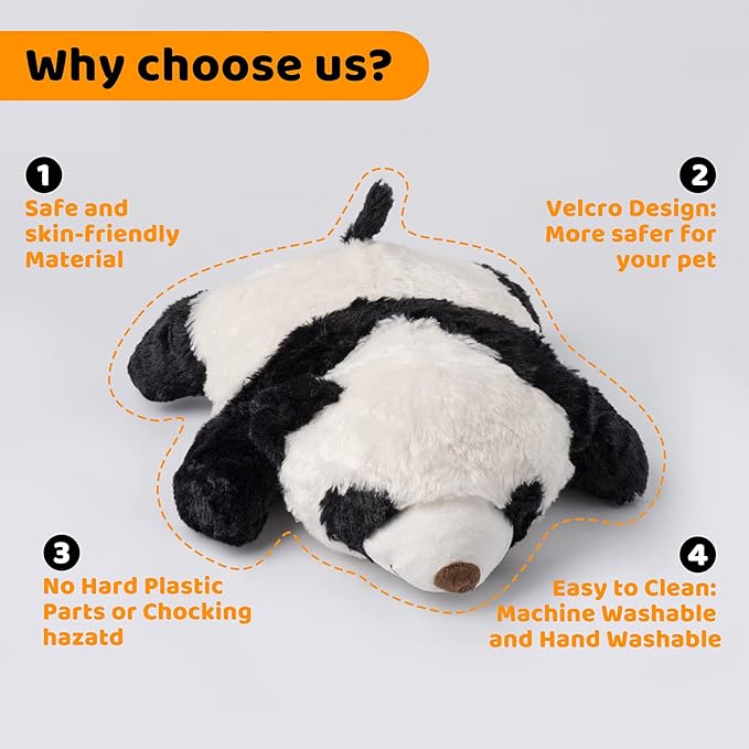 Heartbeat Puppy Toy Heartbeat Stuffed Animals for Pet Anxiety Relief and Calming Aid, Dog Anxiety Toys for Puppy Comfort Cuddle Sleep Aid, Puppy Essential Necessary Gift Need
