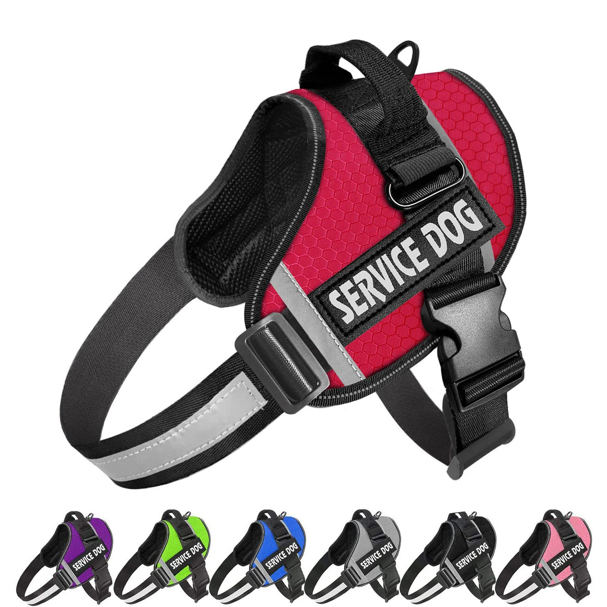 JSXD Dog Harness,No-Pull Service Dog Harness with Handle - Image 1