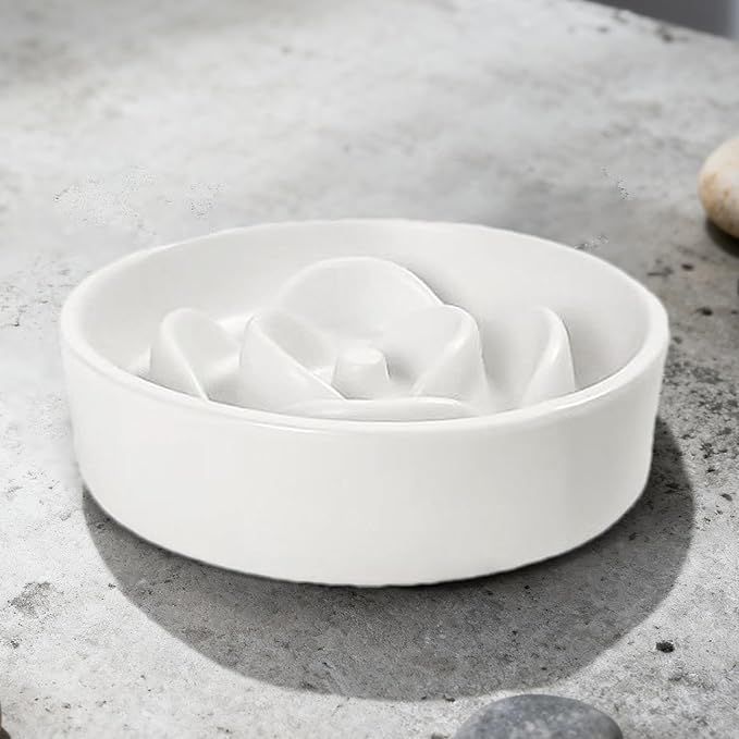 Pet Bowl - Slow Feed Dog Feeder | Fun Food Toy,Bowl for Puppies, Kittens, and Dogs, Encourages Slower Eating, Improves Digestion, Ideal for Home, Outdoor, Travel, and Daily Feeding Routines