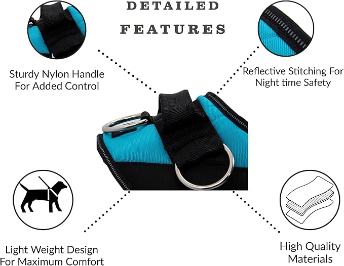ShawnCo Essential Dog Harness, No-Pull Pet Vest with 3 Leash Clips, No Choke, Reflective, Adjustable and Padded, for Easy Walking and Training for Small, Medium and Large Dogs (Arctic Camo, M)