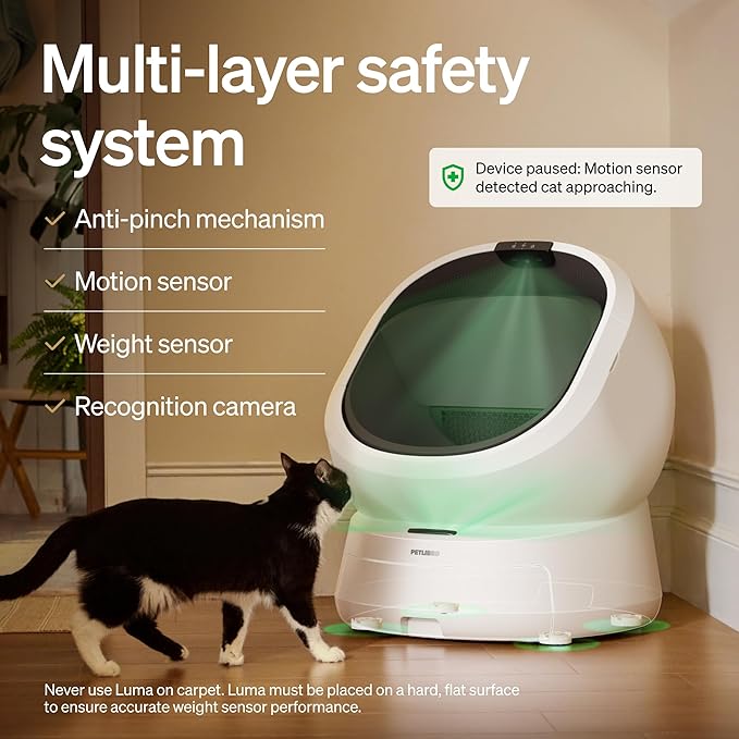 PETLIBRO Automatic Litter Box with AI-Camera Waste Analysis & 90-Day AI Trial, Open-Top Self Cleaning Litter Box for Large Cats with Multi-Cats Recognition, Weight & Usage Tracking, Auto Odor-Control