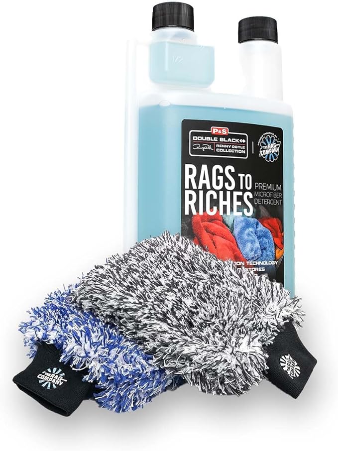 The Rag Company - The Cyclone Ultra Wash Mitts and Rags to Riches Bundle
