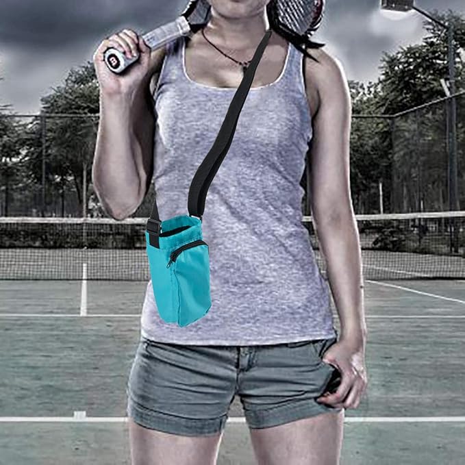 Trail maker Water Bottle Carrier Bag with Strap, Phone Pocket for Walking, Runs, Bike, Stainless Steel, Glass, Plastic