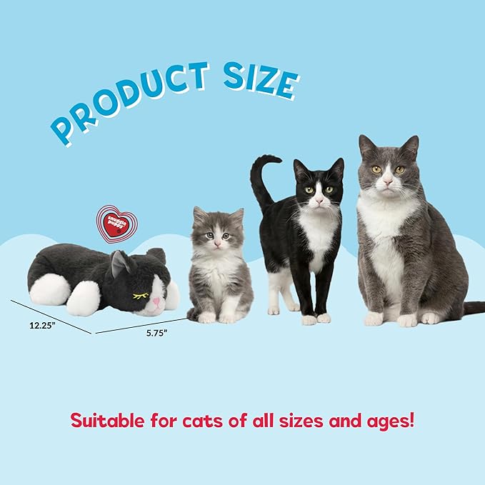Snuggle Kitty Heartbeat Plush Cat Toy by Snuggle Puppy - Cat Calming Toy and Anxiety Relief for All Breed Sizes