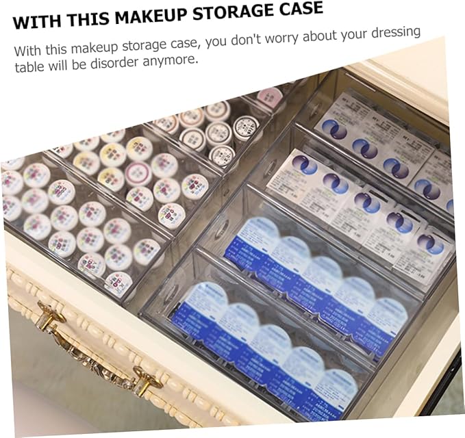 Acrylic Makeup Organizer Storage Box for Hair Accessories Cosmetics Travel Jewelry Acrylic for Dresser Vanity Bathroom