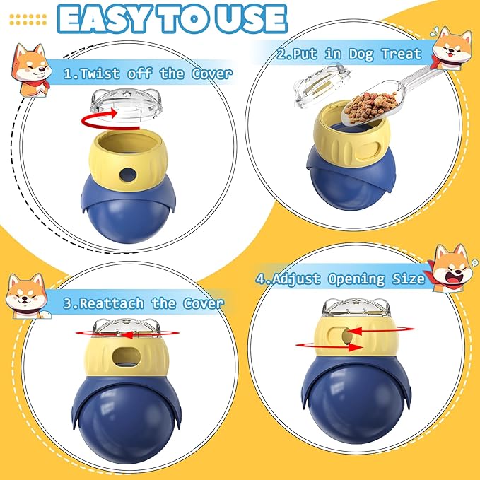 Interactive Dog Toys to Keep Them Busy, Treat Dispensing Slow Feeding Dog Enrichment Toys for Small Dog