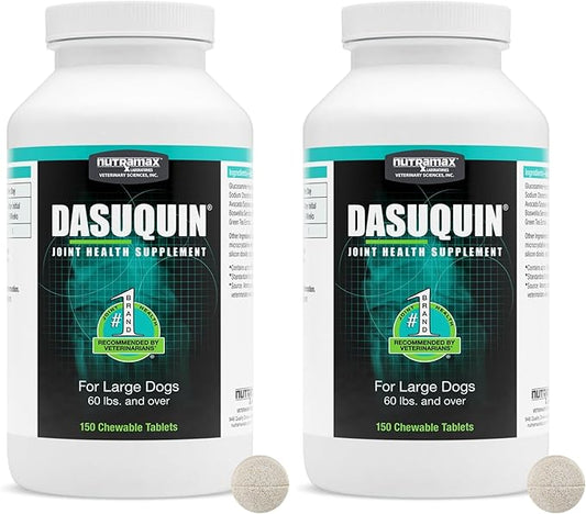 Nutramax Laboratories Dasaquin Dog Joint Supplement Chew Tablet (150 Count) Dog Size: Large (60+ lbs) (Pack of 2)