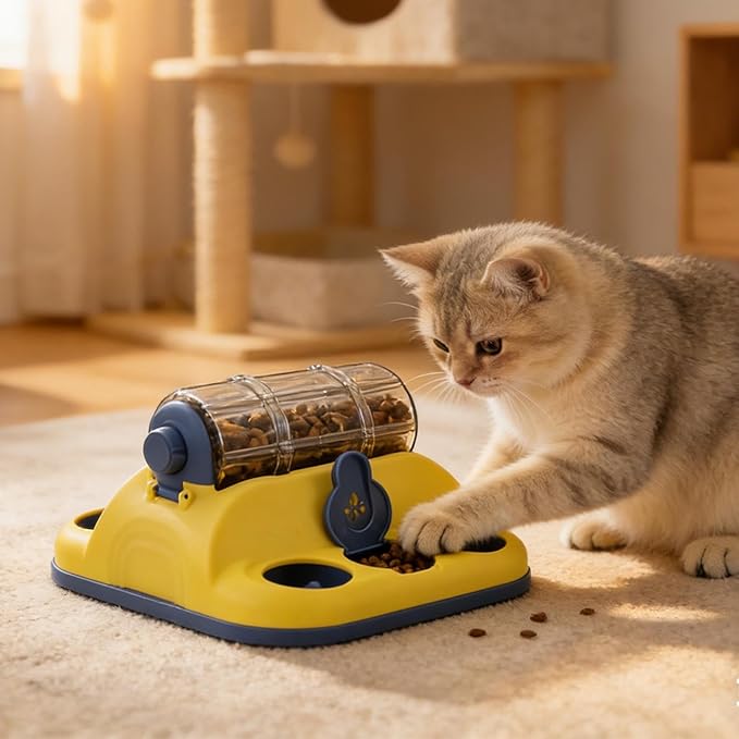 Dog Treat Toy, with Adjustable Difficulty Feature, 31x28x16cm, Dog Slow Feeder Puzzle, Pet Brain Game Toy, Engaging Mental-Stimulation Feature, for Cat, Kitten, Training, Boredom, Enrichment