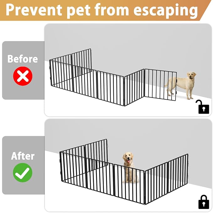 ForoGore 4 Pack Fence to Wall Anchor Compatible with FXW Dog Playpen, Dog Playpen Accessories for Yard, Fireplace, Doorways Indoor/Outdoor(White)