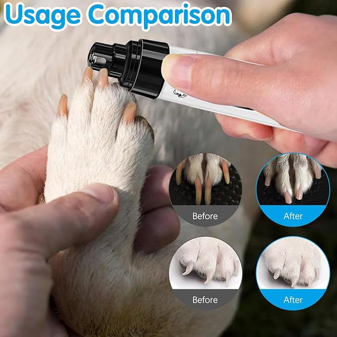 Silent Groom Pro Pet Nail Grinder | Whisper Quiet Claw Trimmer for Dogs, Cats and Other Animals,Ideal for Sensitive Dogs of All Breeds & Sizes
