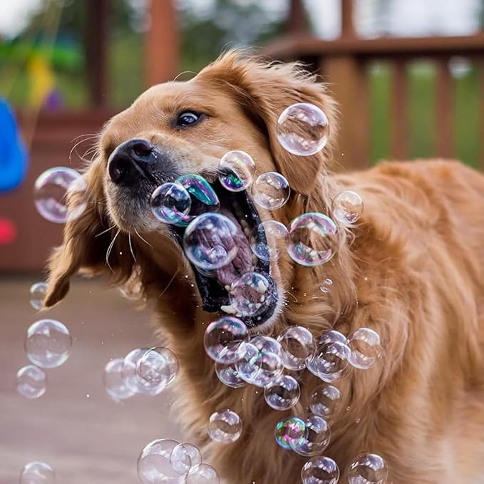 Atomic Bubbles: Puppy Love Calming Bubbles - Lavender Scented 2-Pack - 4oz Bottles, Dog Interactive Toy, Pet Safe, Non-Toxic, Indoor & Outdoor Play
