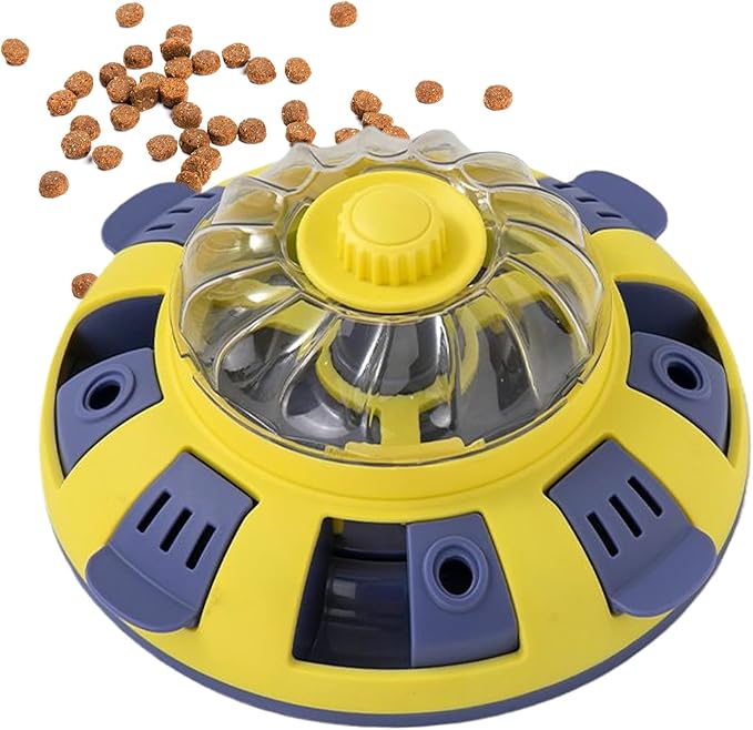Pet Treat Dispenser - Adjustable Slow Feeder for Dogs, Puzzle Feeder for Enrichment, Aggressive Chewers Small Medium Large Breeds, Puppy Training, Indoor Interactive Feeding Toy