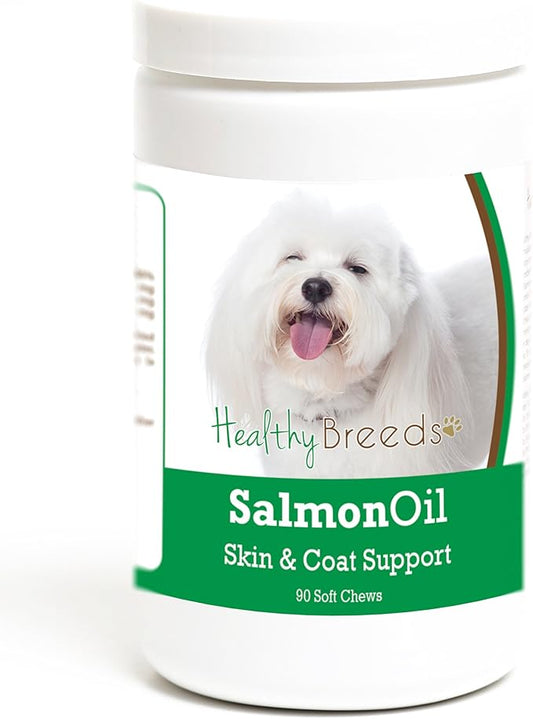 Healthy Breeds Coton de Tulear Salmon Oil Soft Chews 90 Count
