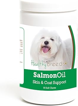 Healthy Breeds Coton de Tulear Salmon Oil Soft Chews 90 Count
