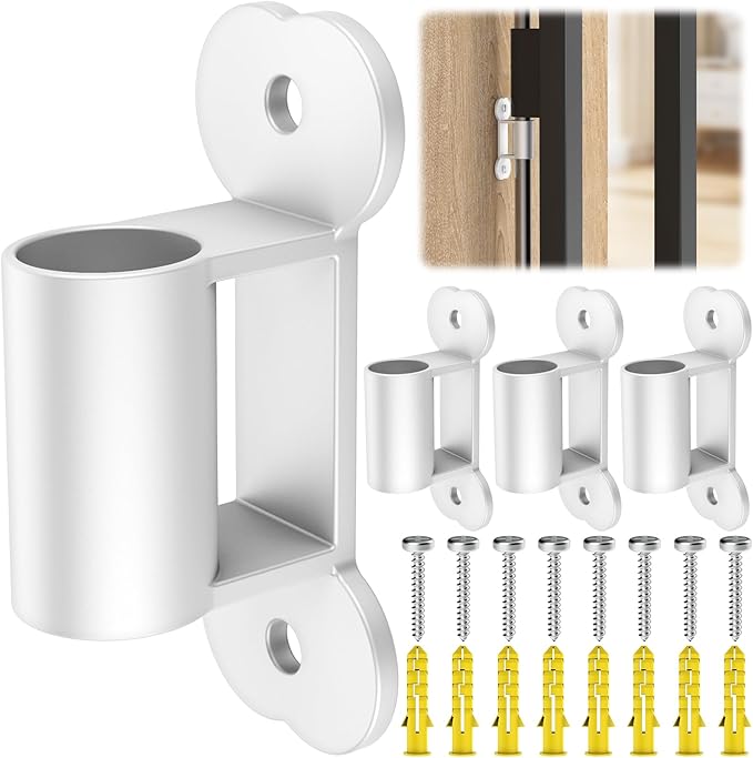 ForoGore 4 Pack Fence to Wall Anchor Compatible with FXW Dog Playpen, Dog Playpen Accessories for Yard, Fireplace, Doorways Indoor/Outdoor(White)