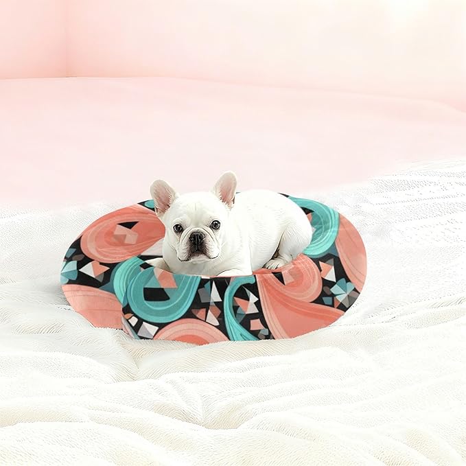 Paisley Pet Dog Bed Calming Anti Anxiety fluffier Calming Bed for Small Size Pets Sleeping