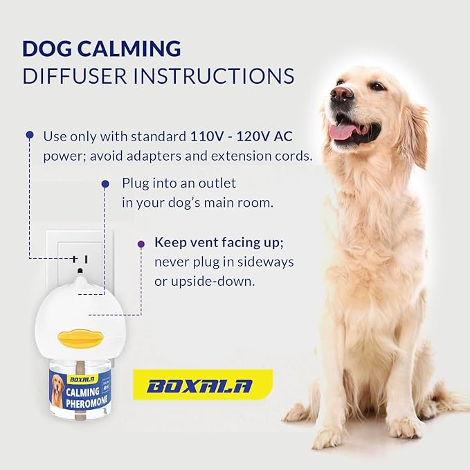 Pheromone Diffuser for Dogs: Calming Pheromone Diffuser Kit - Dog Calming Diffuser - Calming Pheromones - Dog Anxiety Relief (X_Large)