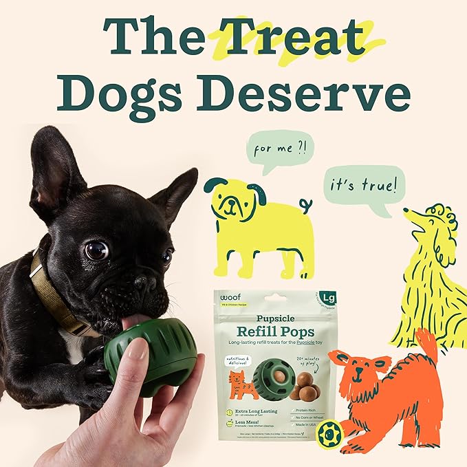 Woof Pupsicle Pops - Premade Long Lasting Dog Pupsicle Pop Treats