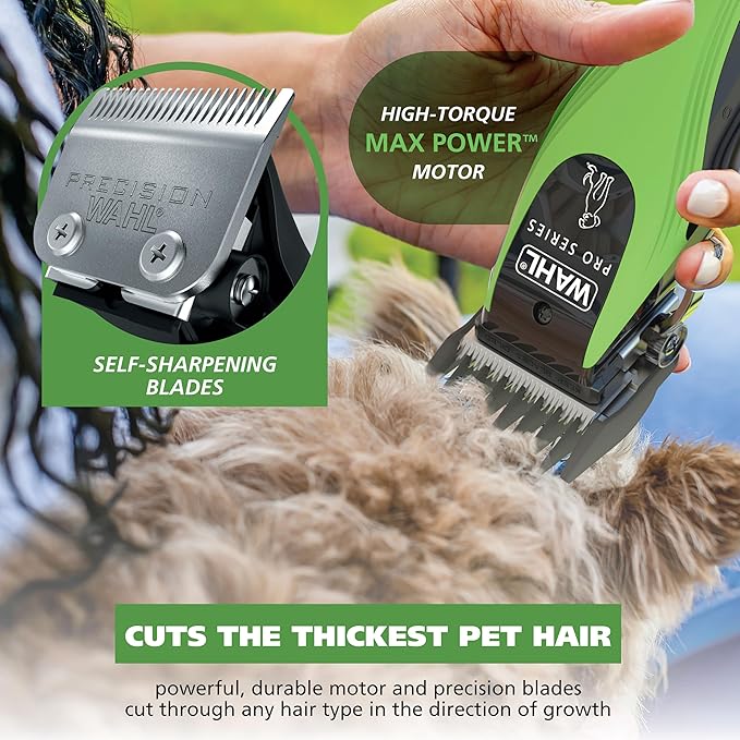 Cordless Dog Grooming Clipper Kit — Rechargeable, Heavy-Duty, All Coat Types