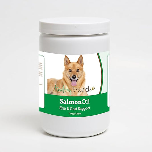 Healthy Breeds Finnish Spitz Salmon Oil Soft Chews 120 Count
