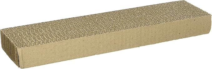 WARE Single Wide Corrugated Replacement Scratcher Pads for Cats (2-pack) - Catnip Included