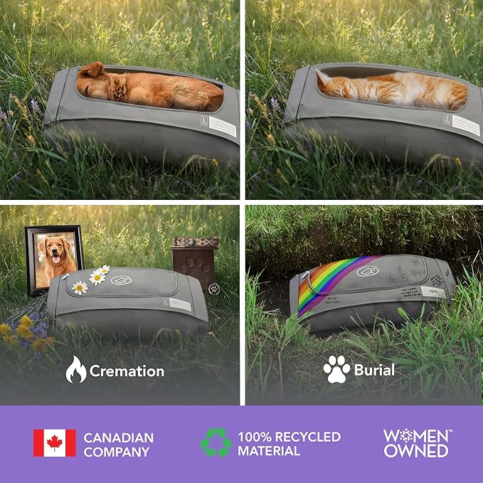 EUTHABAG Snuggle Bag Designed by a Veterinarian The Dignified Pet Cremation & Burial Bag with Kit for a Gentle Goodbye for Rodents, Ferrets and Birds 0–3 lb (X-Small)