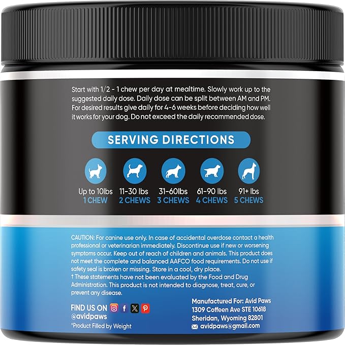 No Poo Chews for Dogs - Coprophagia Stool Eating Deterrent with Probiotics & Enzymes - Stop Dogs from Eating Poop - Digestive Support Soft Chews for All Breeds & Sizes - Forbid Stool Eating Deterrent