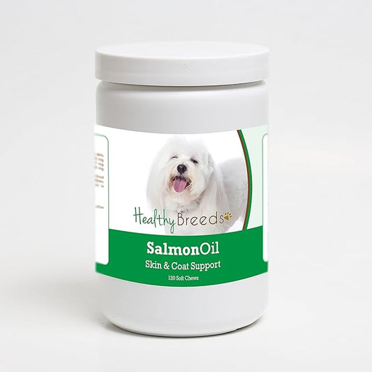Healthy Breeds Coton de Tulear Salmon Oil Soft Chews 120 Count