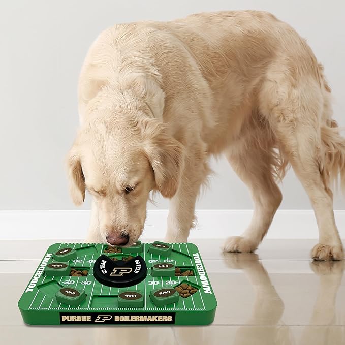 Pets First NCAA Purdue Large Puzzle Toy - Interactive Dog Treat Toy, New Size, Slow Feeding