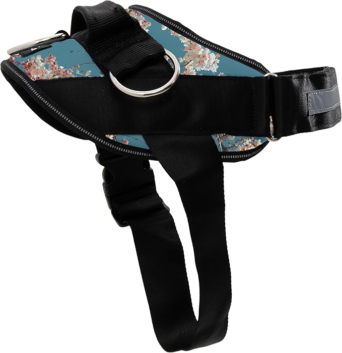 ShawnCo Essential Dog Harness, No-Pull Pet Vest with 3 Leash Clips, No Choke, Reflective, Adjustable and Padded, for Easy Walking and Training for Small, Medium and Large Dogs (Freckle's Garden, XL)